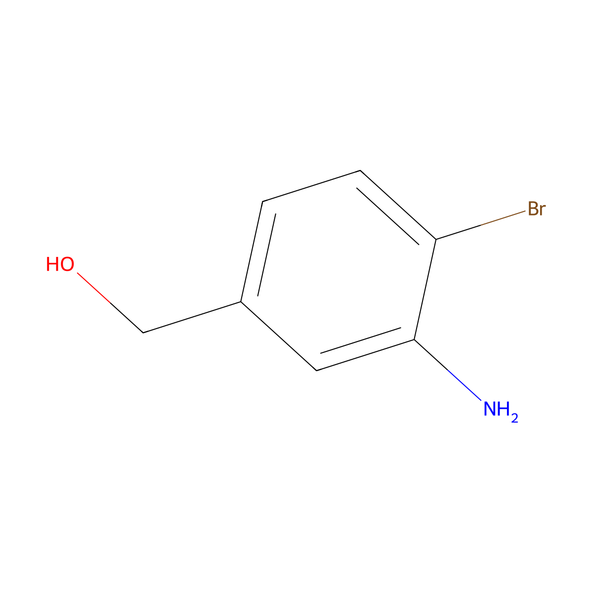 (3-Amino-4-bromophenyl)methanol molecular structure, CAS 1261666-42-5