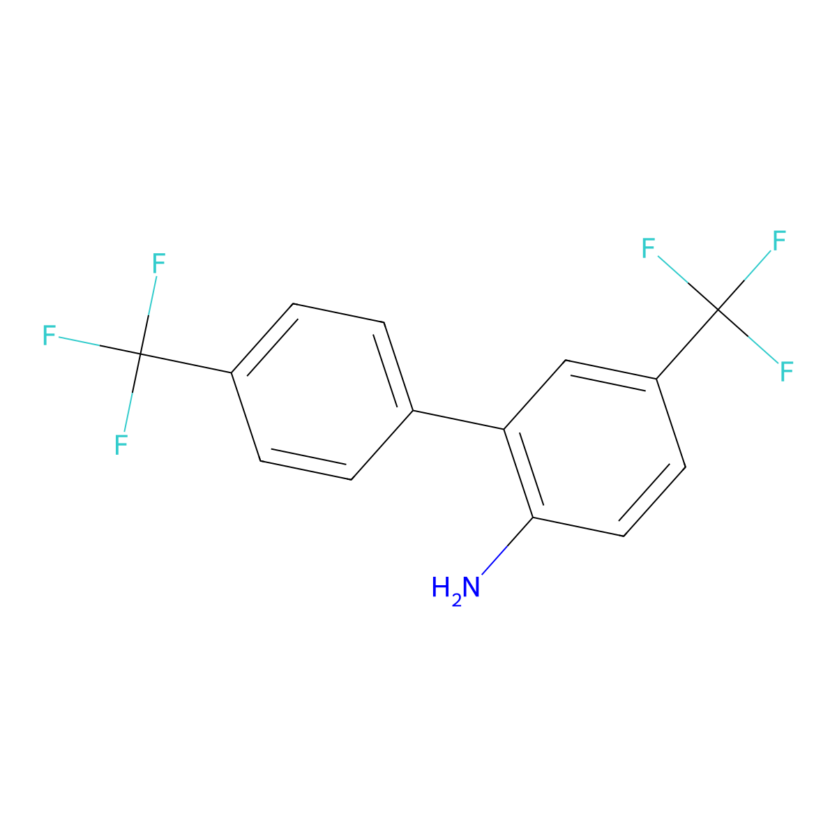 4',5-Bis(trifluoromethyl)-[1,1'-biphenyl]-2-amine molecular structure, CAS 1261668-17-0