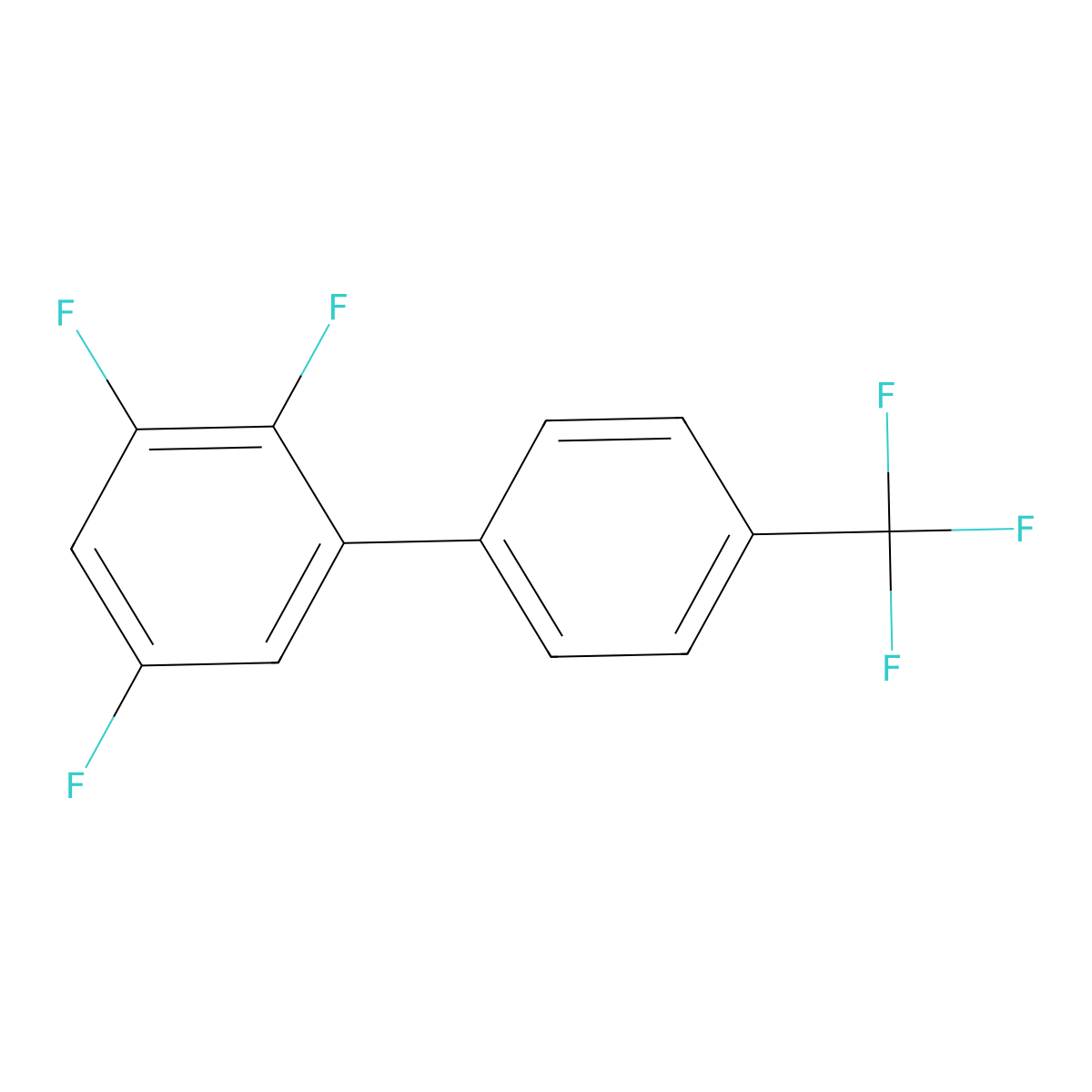 2,3,5-Trifluoro-4'-(trifluoromethyl)-1,1'-biphenyl molecular structure, CAS 1261669-94-6