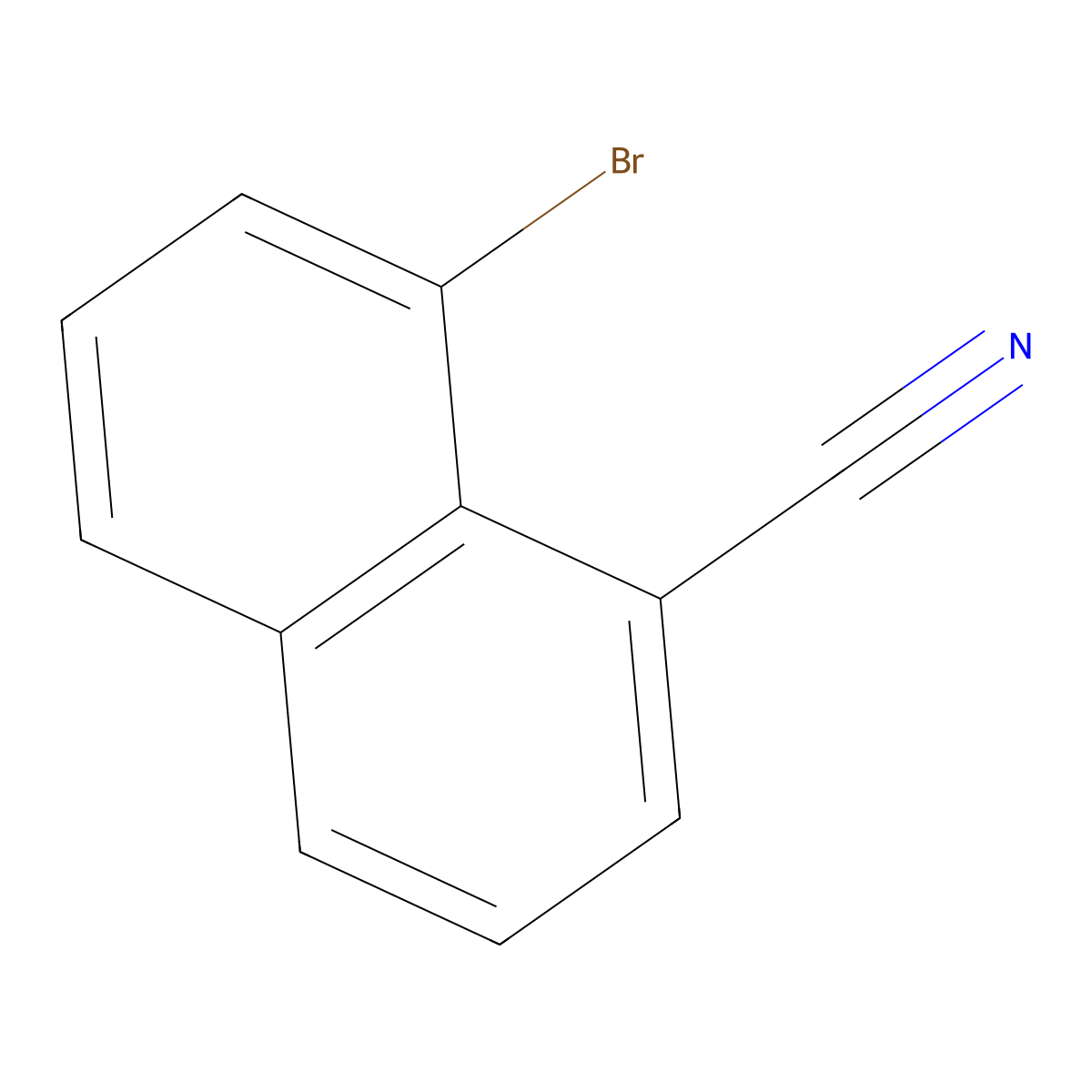 8-Bromo-1-naphthonitrile molecular structure, CAS 1261671-86-6