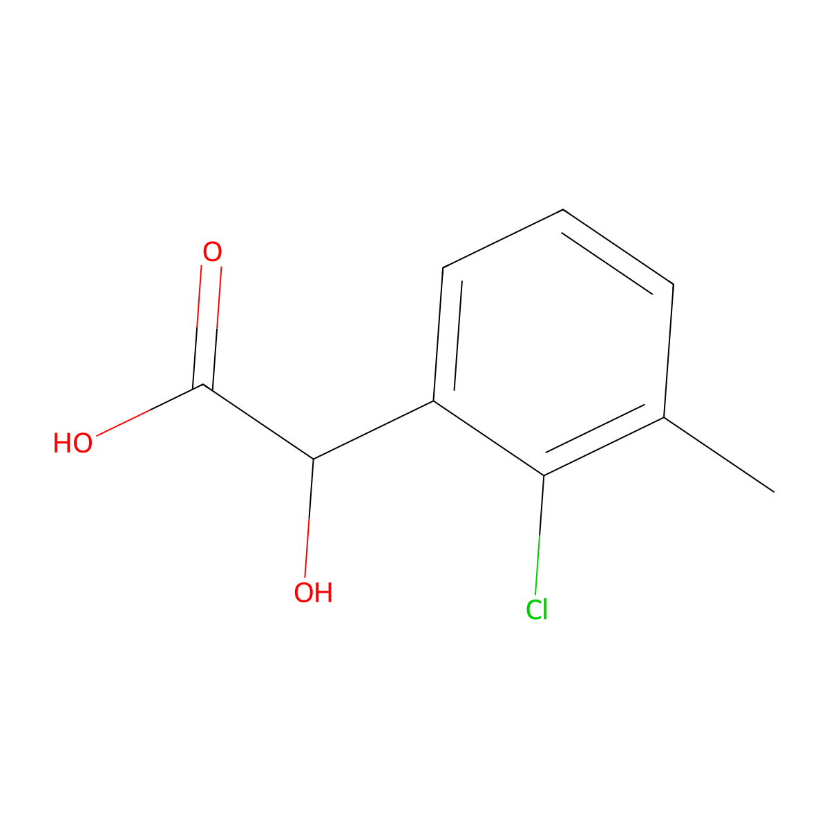 2-(2-Chloro-3-methylphenyl)-2-hydroxyacetic acid molecular structure, CAS 1261672-28-9