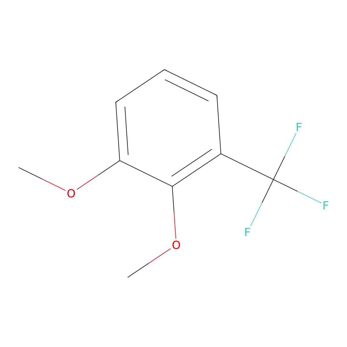 2,3-Dimethoxybenzotrifluoride molecular structure, CAS 1261673-36-2
