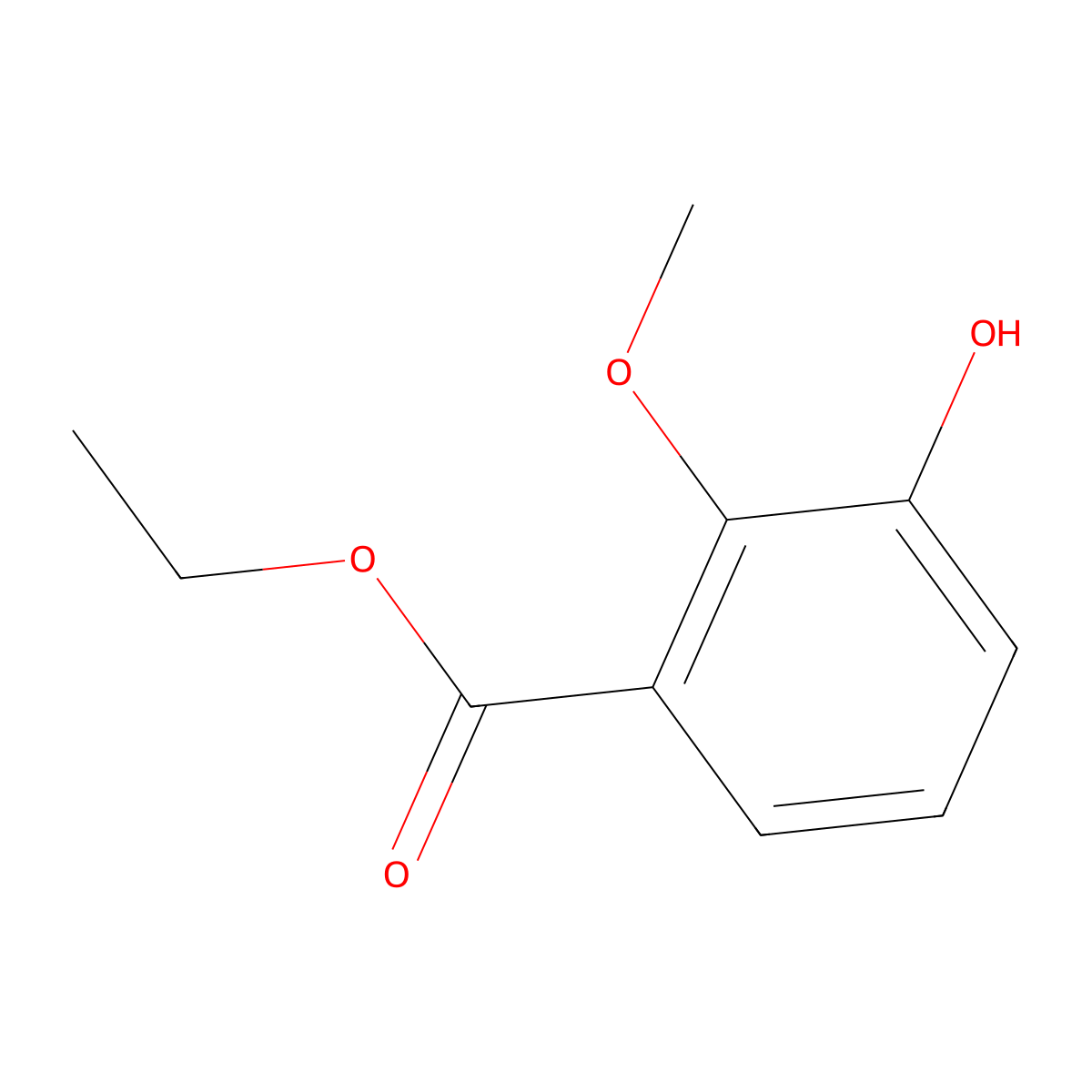 Ethyl 3-hydroxy-2-methoxybenzoate molecular structure, CAS 1261673-65-7
