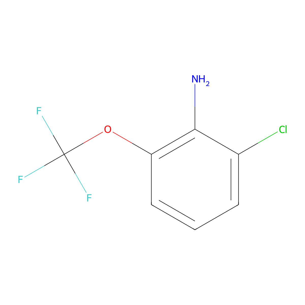 2-Chloro-6-(trifluoromethoxy)aniline molecular structure, CAS 1261673-70-4