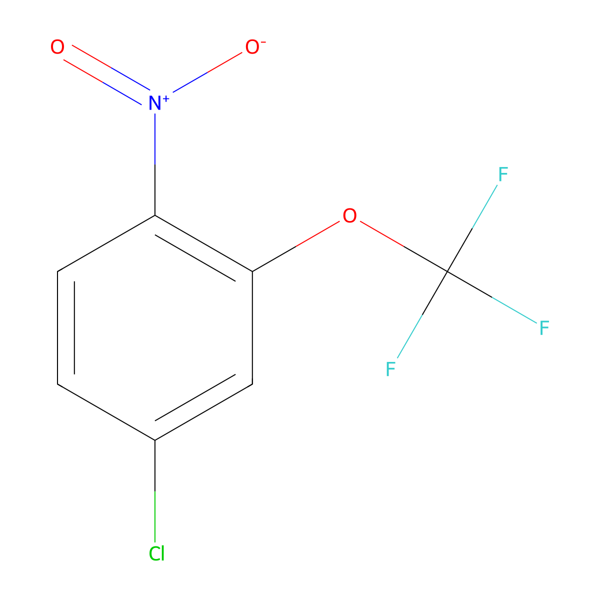 4-Chloro-1-nitro-2-(trifluoromethoxy)benzene molecular structure, CAS 1261674-03-6
