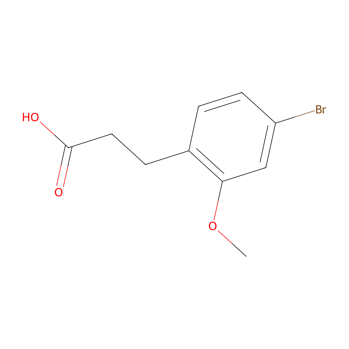 3-(4-Bromo-2-methoxyphenyl)propanoic acid molecular structure, CAS 1261675-06-2