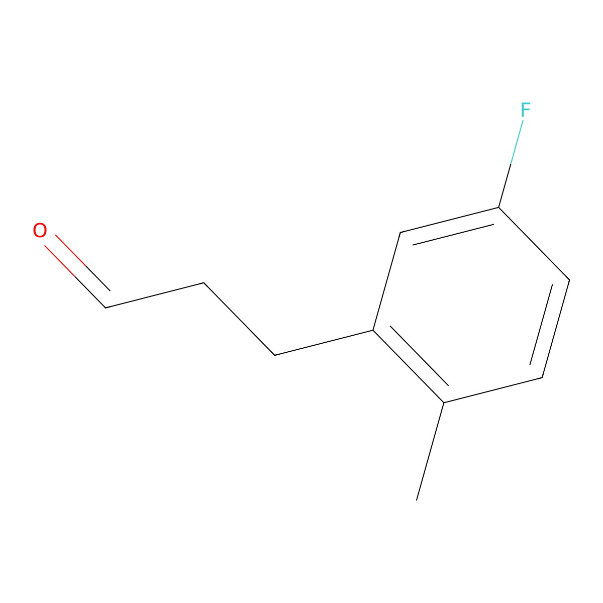3-(5-Fluoro-2-methylphenyl)propanal molecular structure, CAS 1261675-45-9
