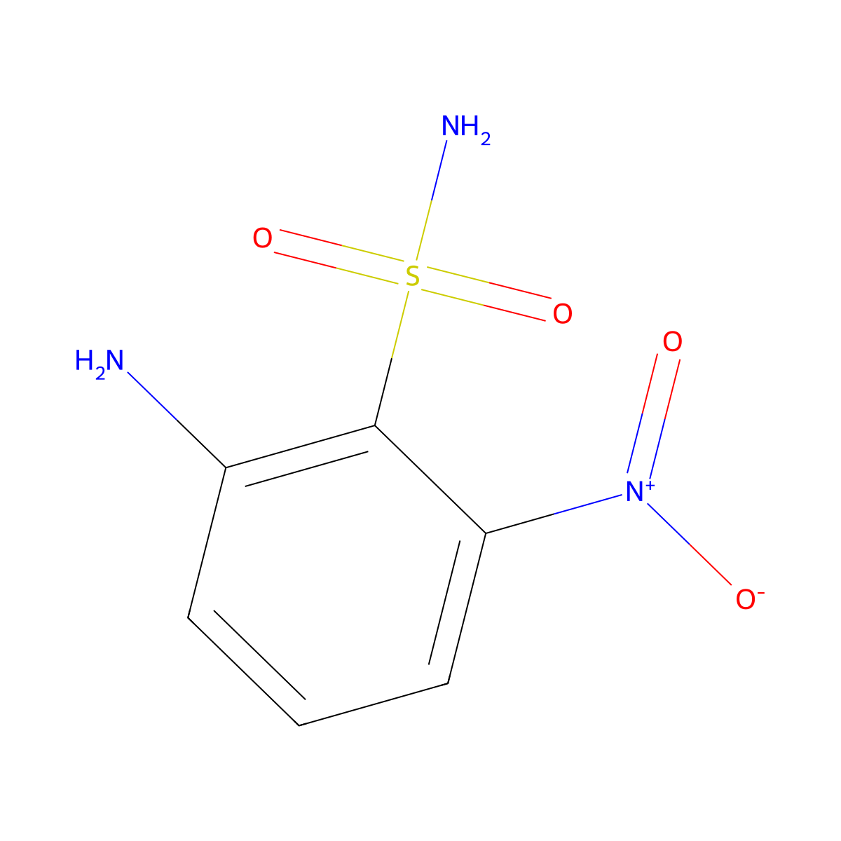 2-Amino-6-nitrobenzene-1-sulfonamide molecular structure, CAS 1261676-63-4