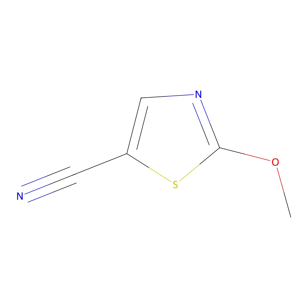 2-Methoxy-1,3-thiazole-5-carbonitrile molecular structure, CAS 1261677-60-4