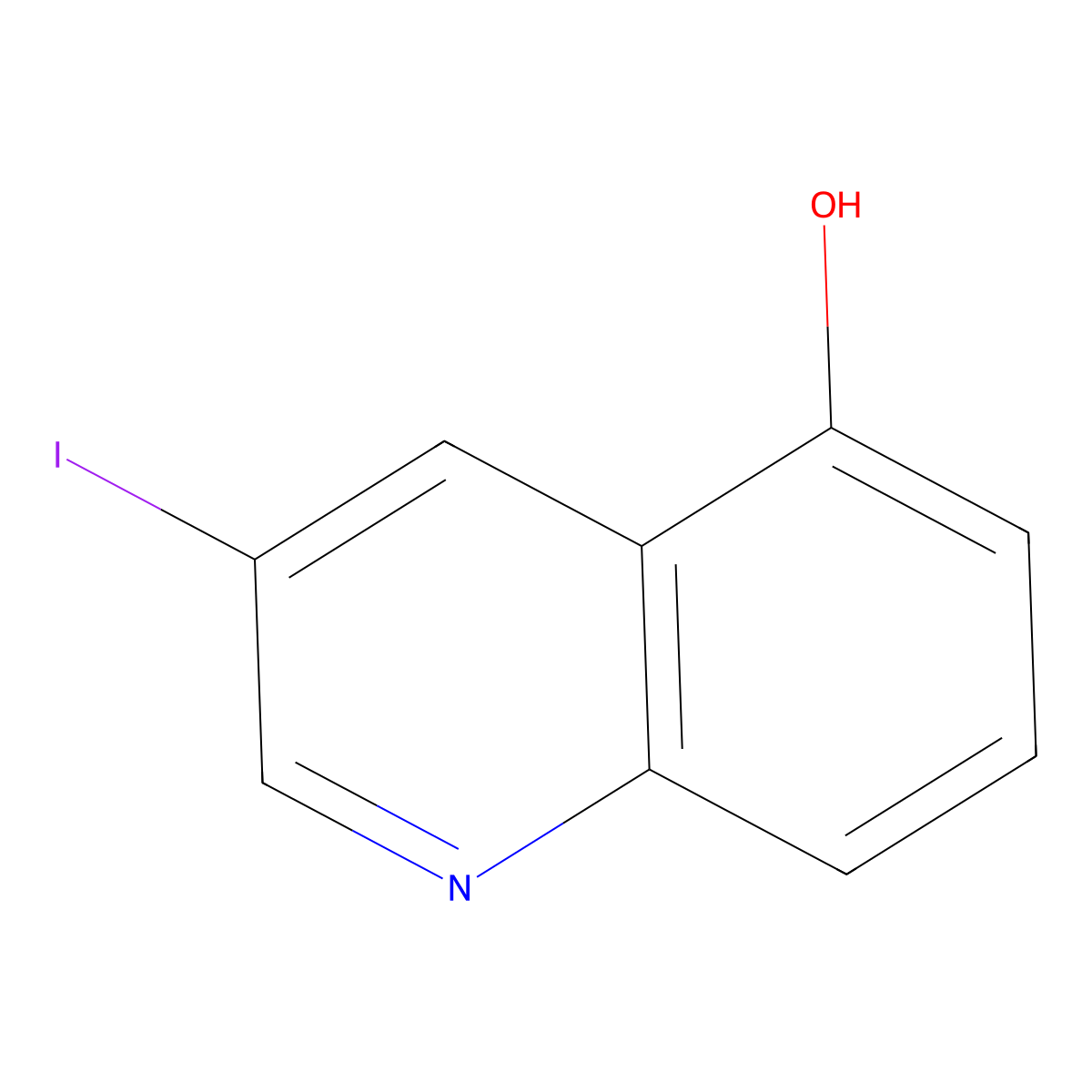 3-Iodoquinolin-5-ol molecular structure, CAS 1261678-93-6