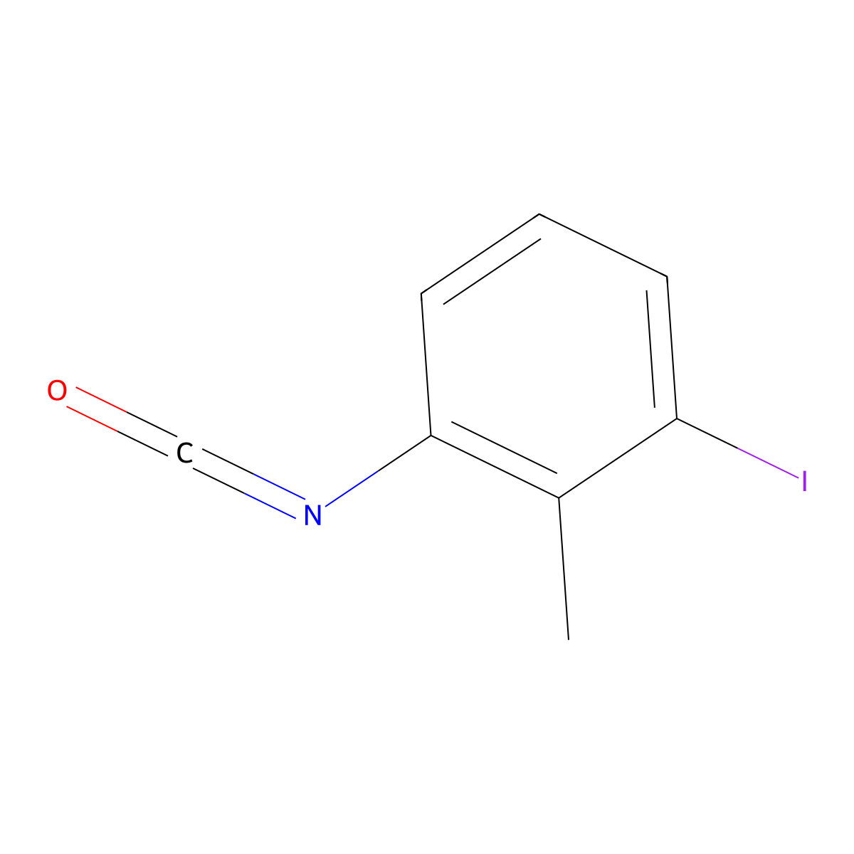 1-Iodo-3-isocyanato-2-methylbenzene molecular structure, CAS 1261680-54-9