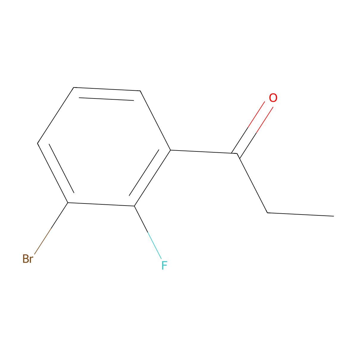 1-(3-Bromo-2-fluorophenyl)propan-1-one molecular structure, CAS 1261680-61-8
