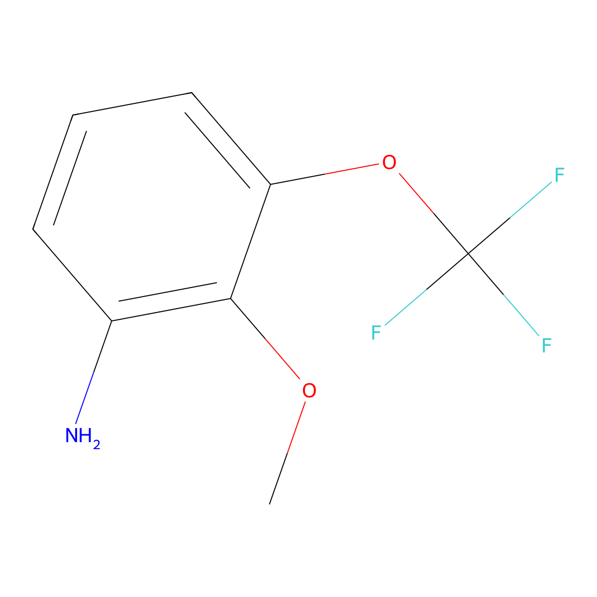 2-Methoxy-3-(trifluoromethoxy)aniline molecular structure, CAS 1261681-40-6