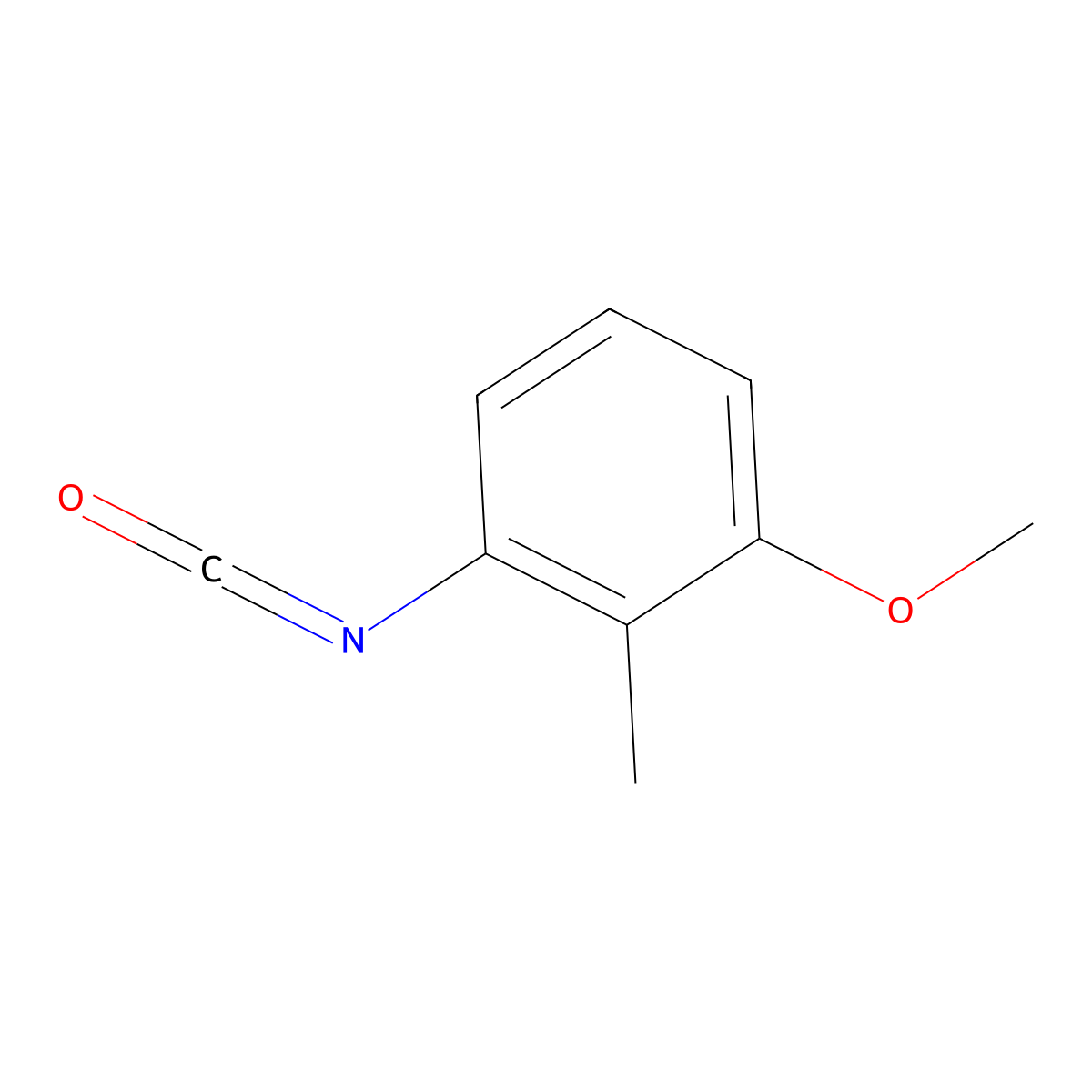 1-Isocyanato-3-methoxy-2-methylbenzene molecular structure, CAS 1261682-57-8