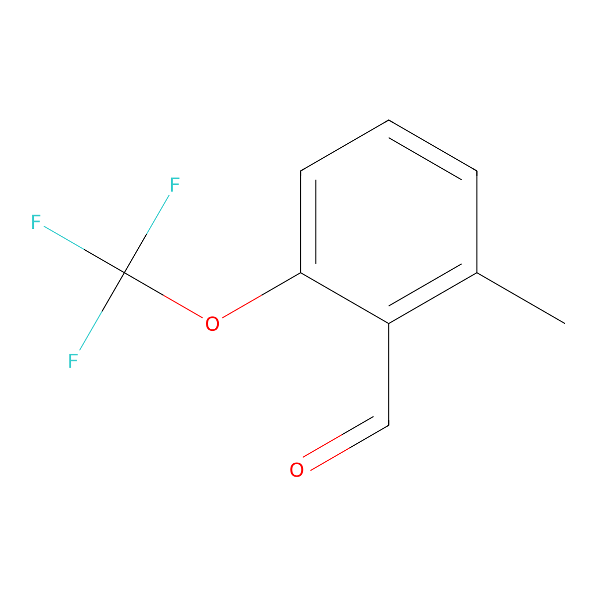2-Methyl-6-(trifluoromethoxy)benzaldehyde molecular structure, CAS 1261683-19-5