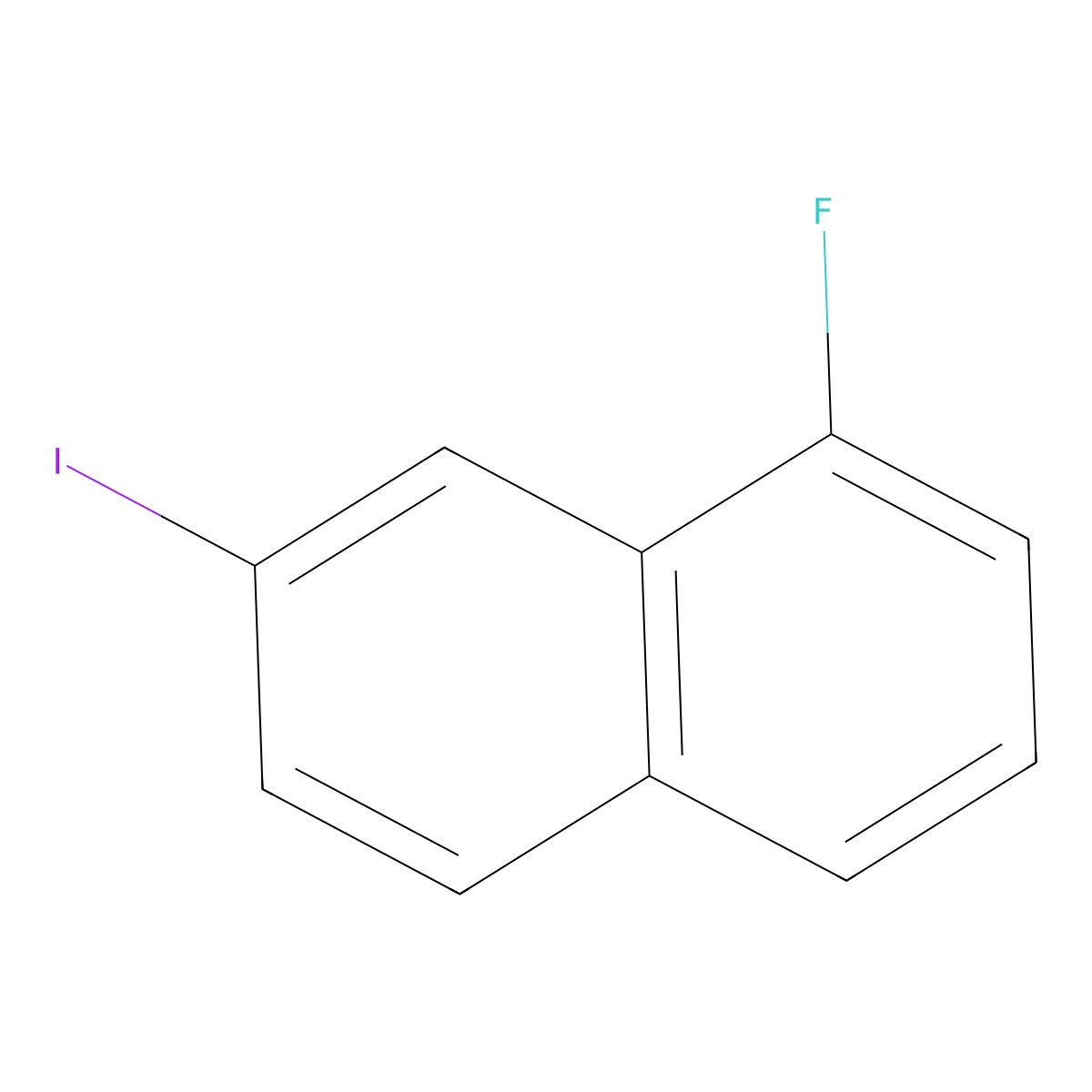 1-Fluoro-7-iodonaphthalene molecular structure, CAS 1261684-00-7
