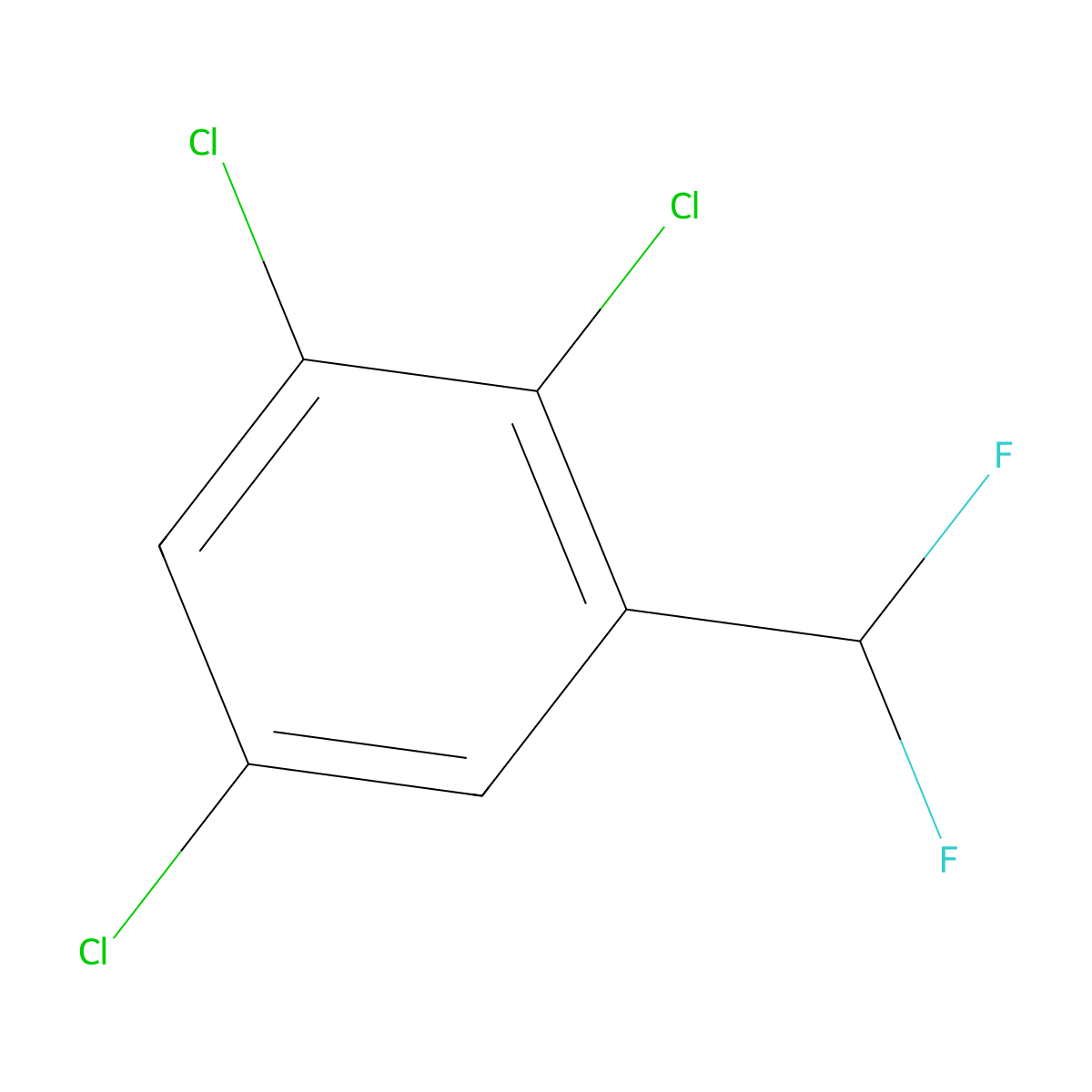 2,3,5-Trichloro(difluoromethyl)benzene molecular structure, CAS 1261684-63-2