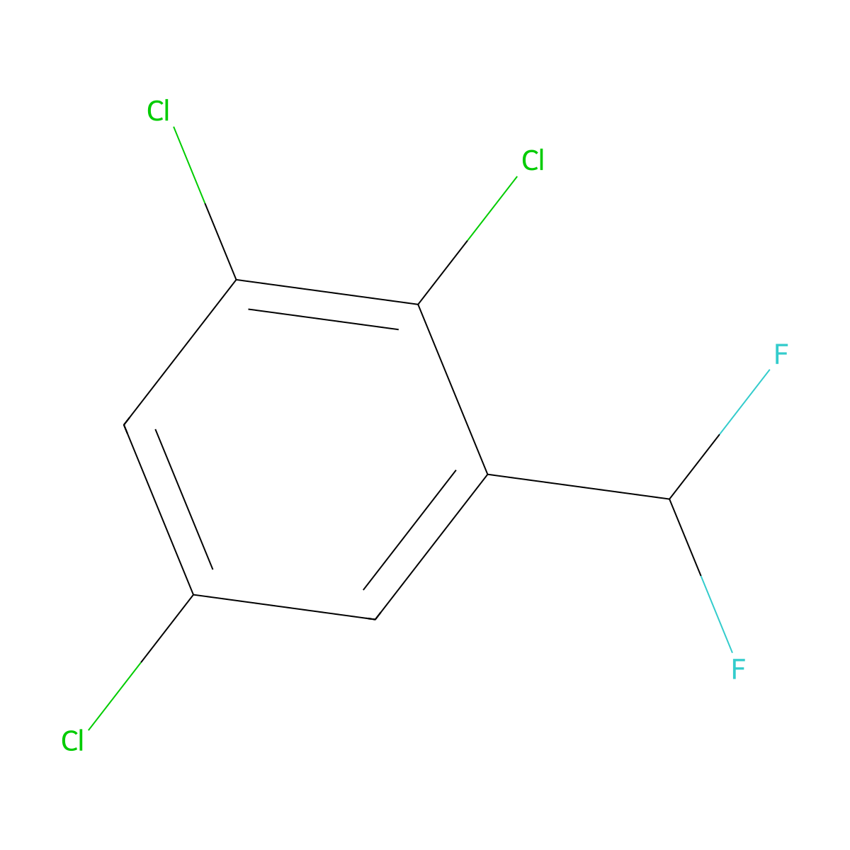2,3,5-Trichloro(difluoromethyl)benzene molecular structure, CAS 1261684-63-2