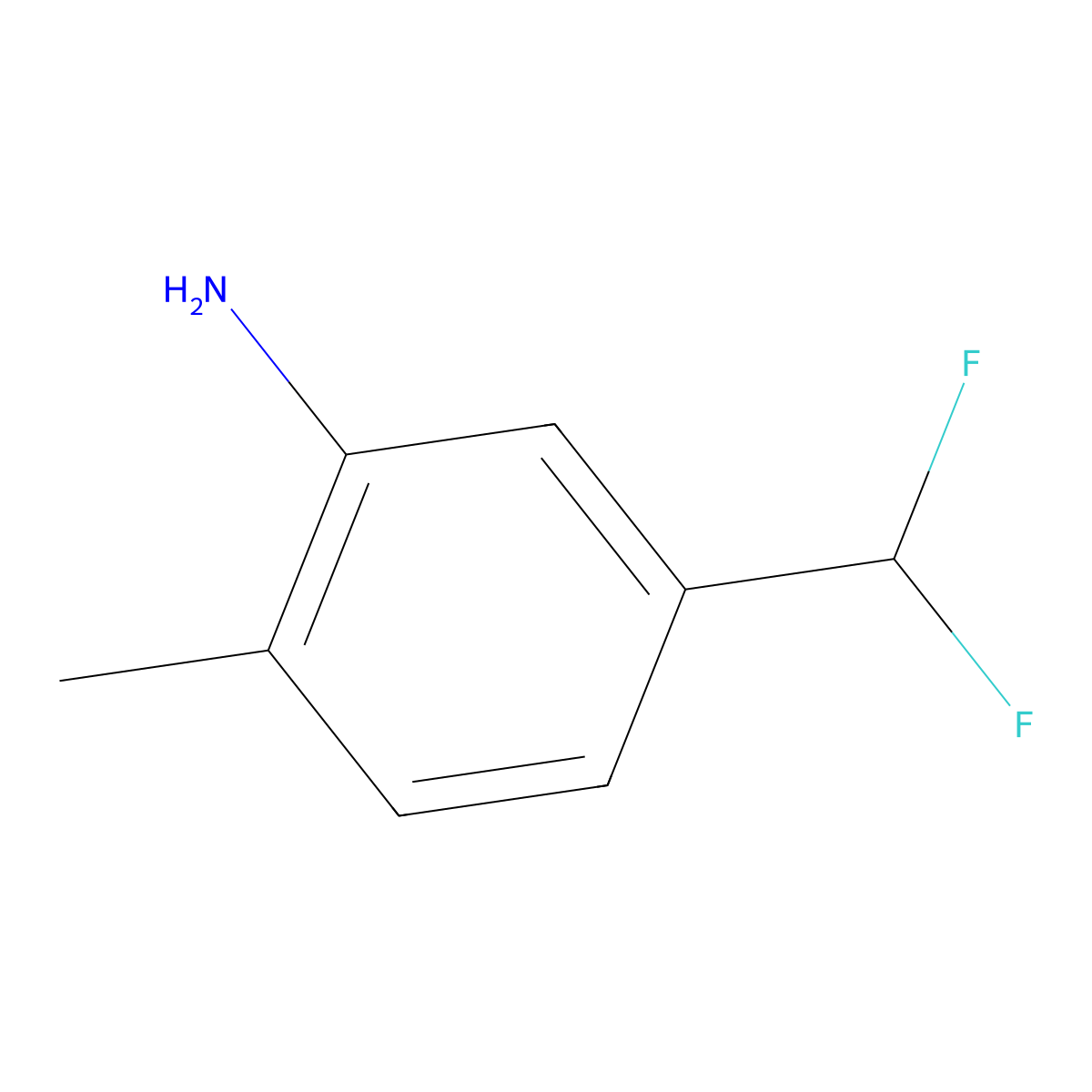 5-(Difluoromethyl)-2-methylaniline molecular structure, CAS 1261684-72-3