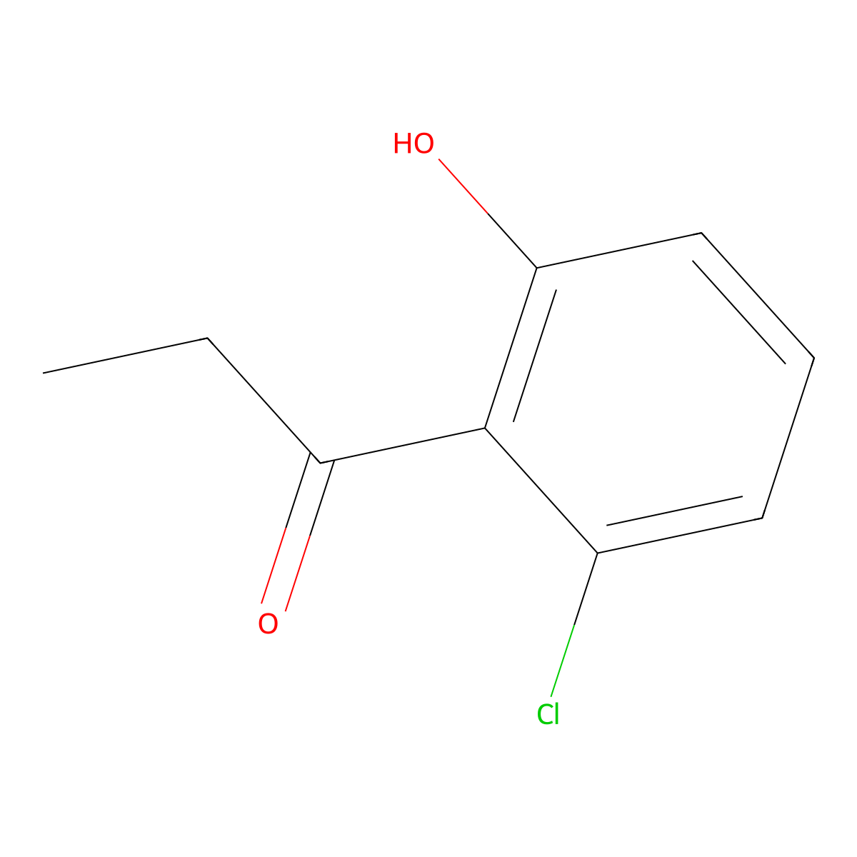 1-(2-Chloro-6-hydroxyphenyl)propan-1-one molecular structure, CAS 1261686-21-8
