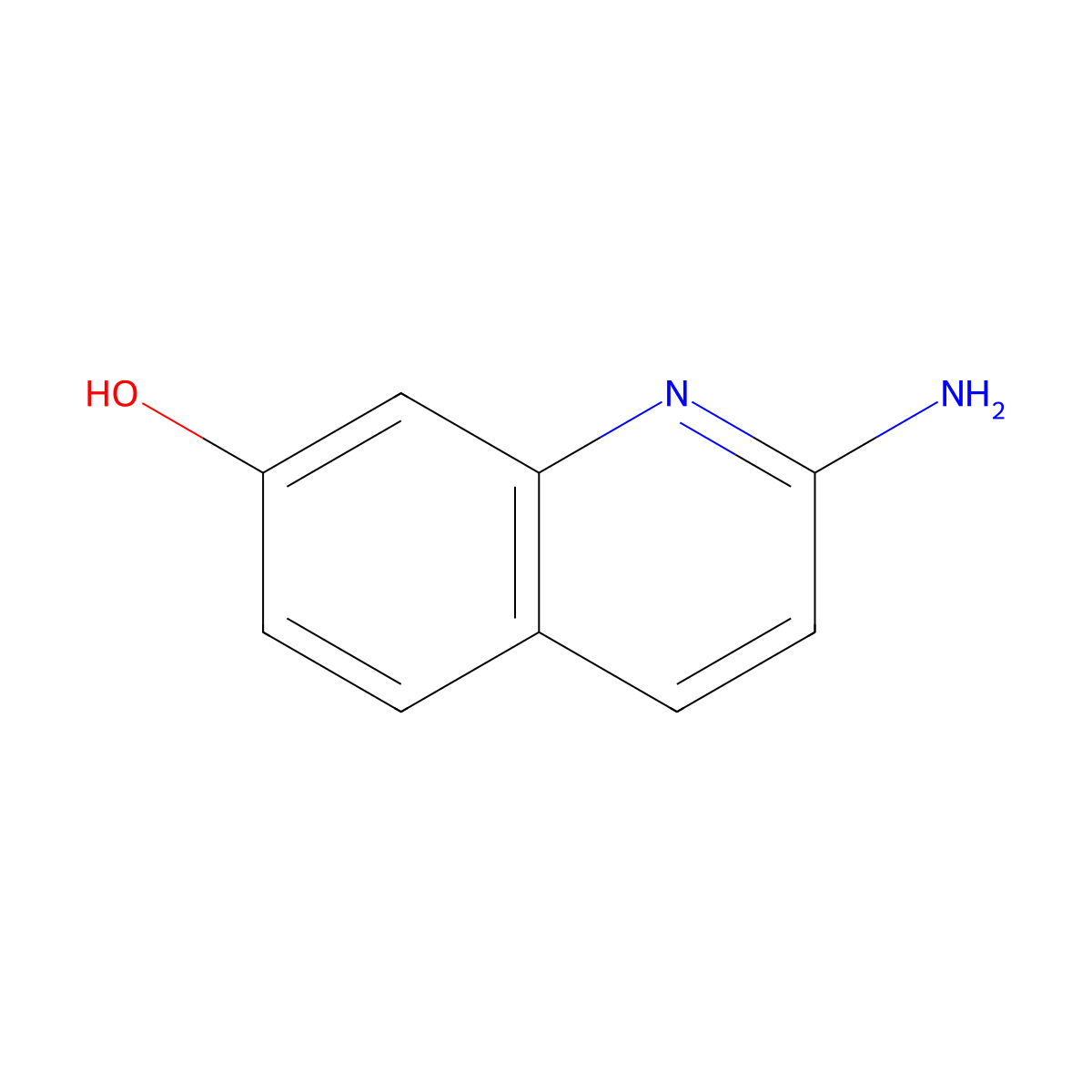 2-Aminoquinolin-7-ol molecular structure, CAS 1261687-27-7