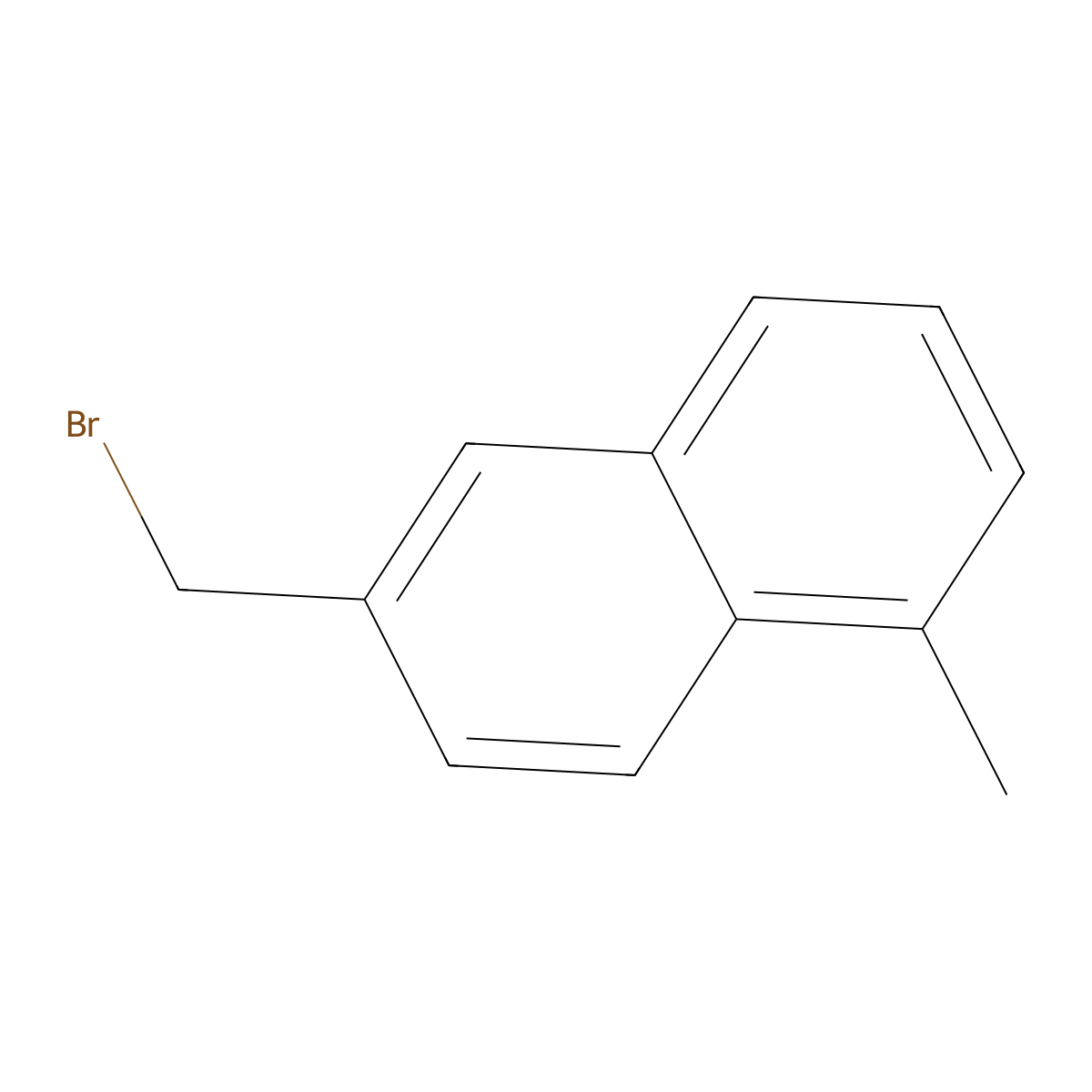 6-(Bromomethyl)-1-methylnaphthalene molecular structure, CAS 1261687-79-9