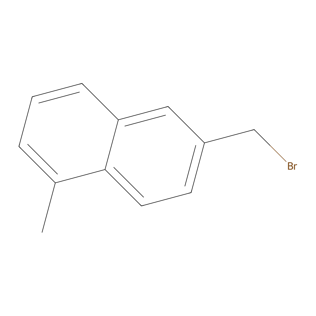 6-(Bromomethyl)-1-methylnaphthalene molecular structure, CAS 1261687-79-9