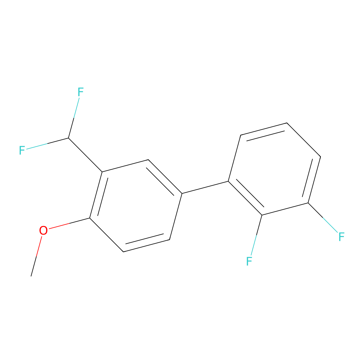 3'-(Difluoromethyl)-2,3-difluoro-4'-methoxy-1,1'-biphenyl molecular structure, CAS 1261723-87-8
