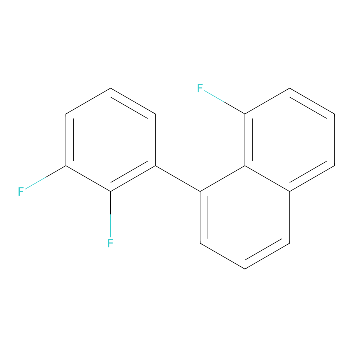 1-(2,3-Difluorophenyl)-8-fluoronaphthalene molecular structure, CAS 1261724-44-0