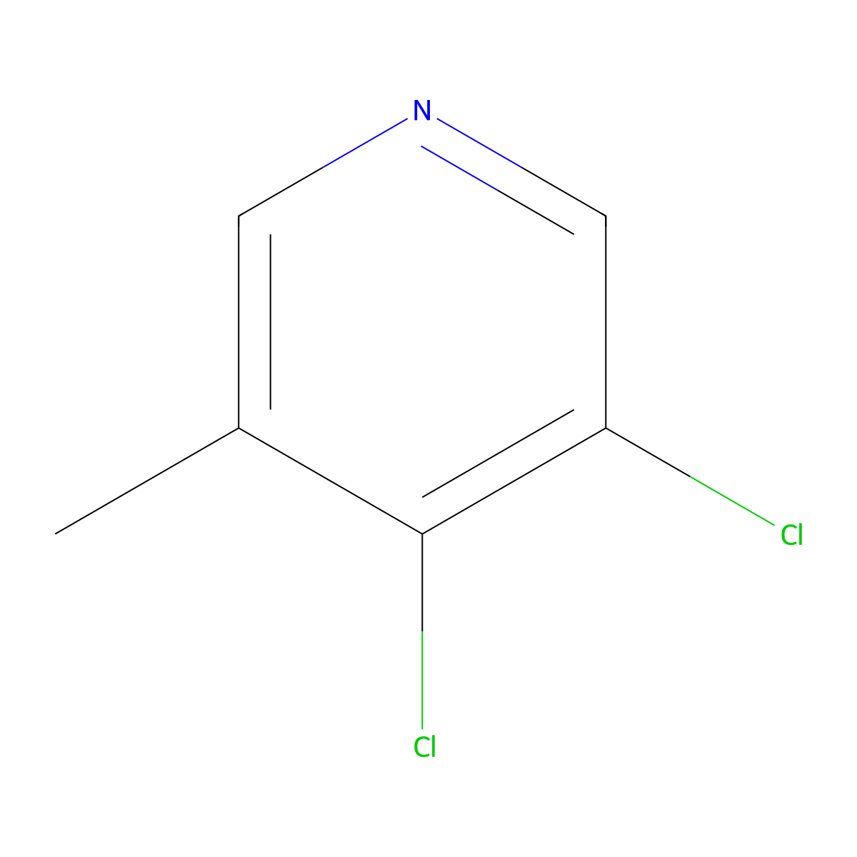 3,4-Dichloro-5-methylpyridine molecular structure, CAS 1261727-04-1