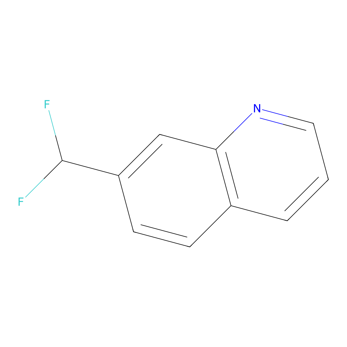 7-(Difluoromethyl)quinoline molecular structure, CAS 1261728-71-5