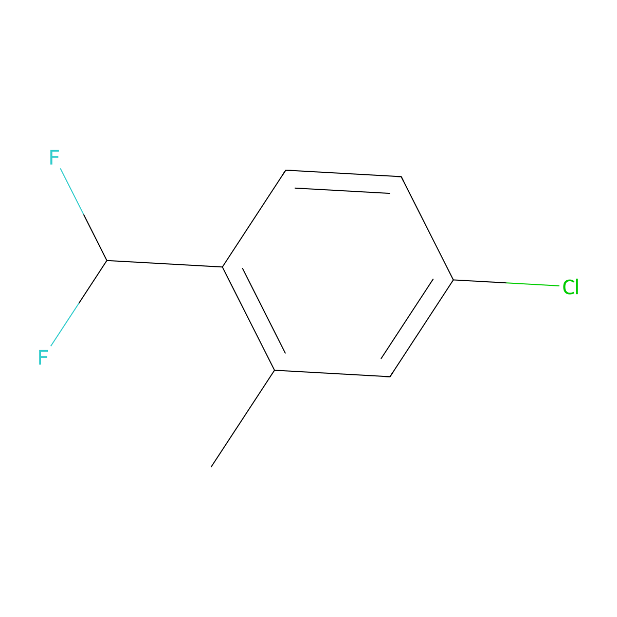 5-Chloro-2-(difluoromethyl)toluene molecular structure, CAS 1261729-10-5