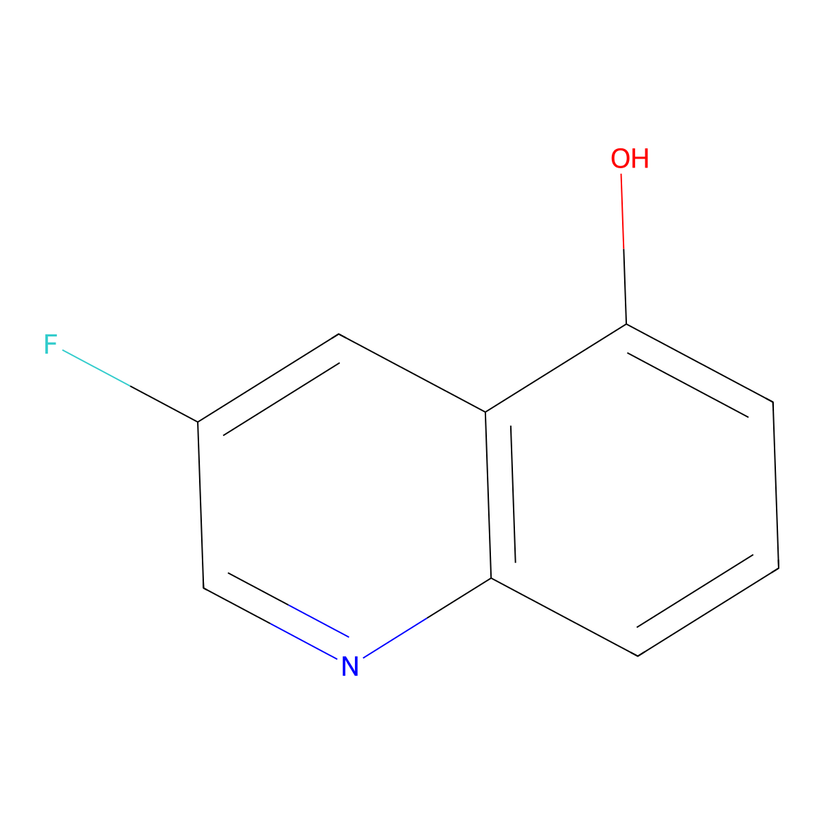 3-Fluoroquinolin-5-ol molecular structure, CAS 1261729-67-2