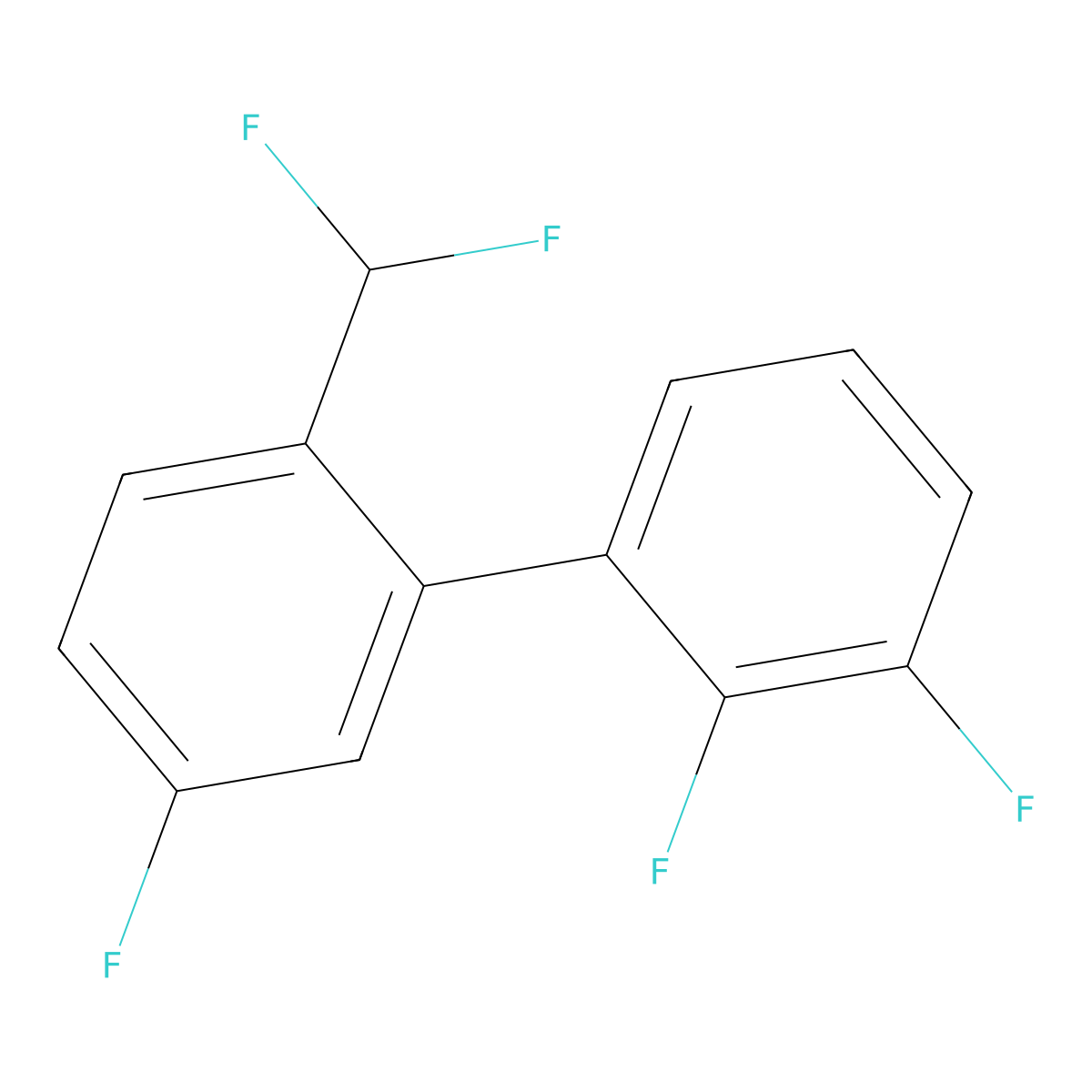 2'-(Difluoromethyl)-2,3,5'-trifluoro-1,1'-biphenyl molecular structure, CAS 1261729-80-9