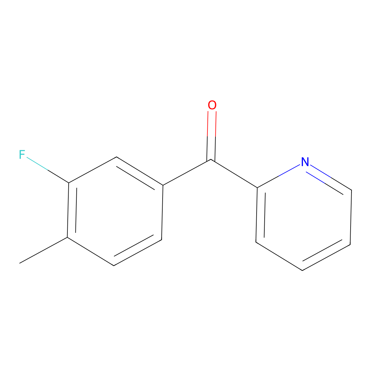 2-(3-Fluoro-4-methylbenzoyl)pyridine molecular structure, CAS 1261730-73-7
