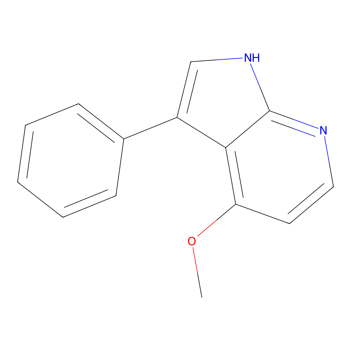 4-Methoxy-3-phenyl-7-azaindole molecular structure, CAS 1261731-23-0
