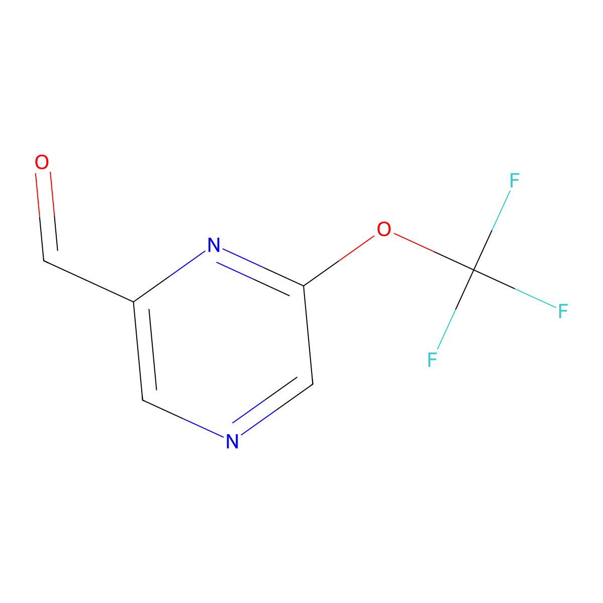6-(Trifluoromethoxy)pyrazine-2-carbaldehyde molecular structure, CAS 1261732-66-4