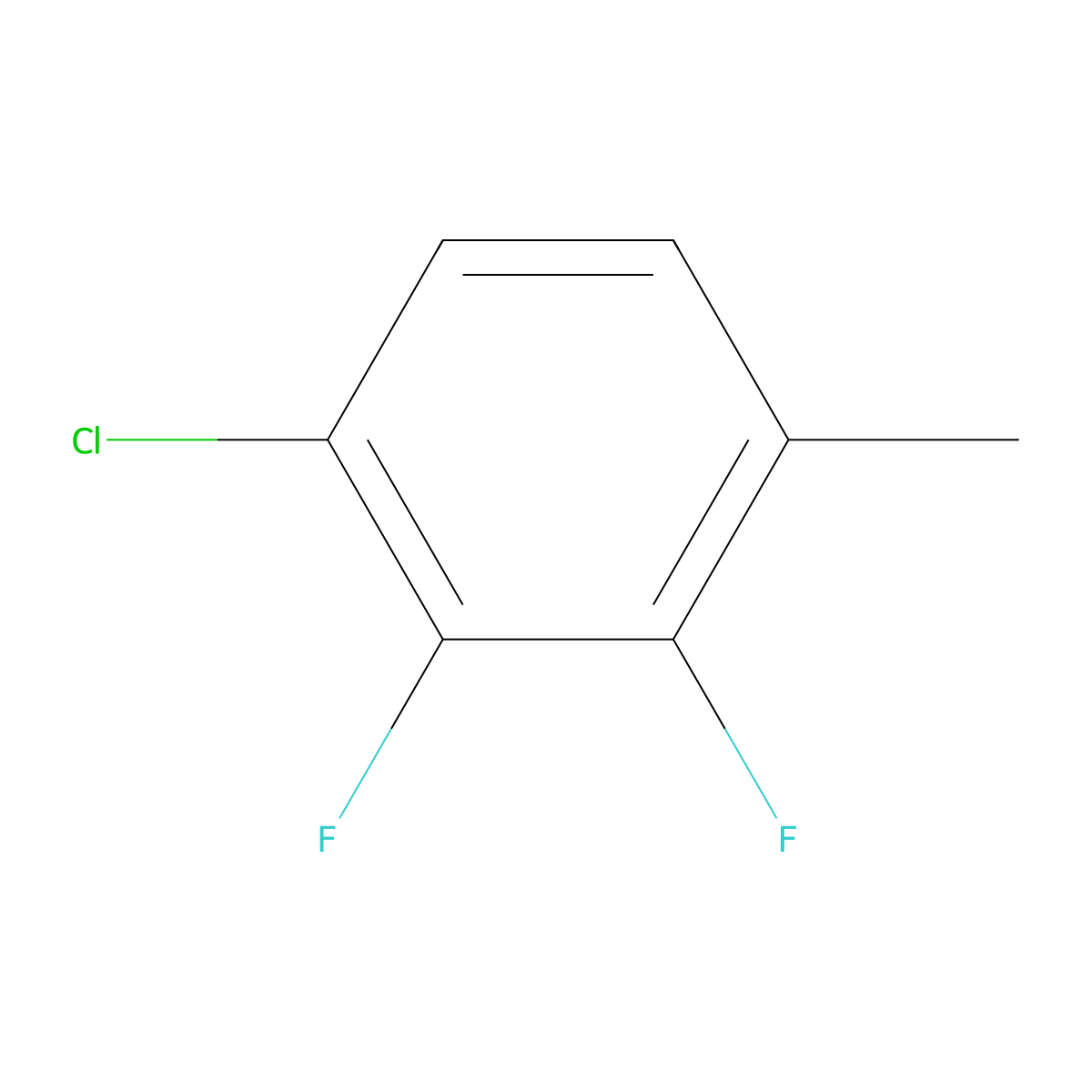 1-Chloro-2,3-difluoro-4-methylbenzene molecular structure, CAS 1261737-51-2