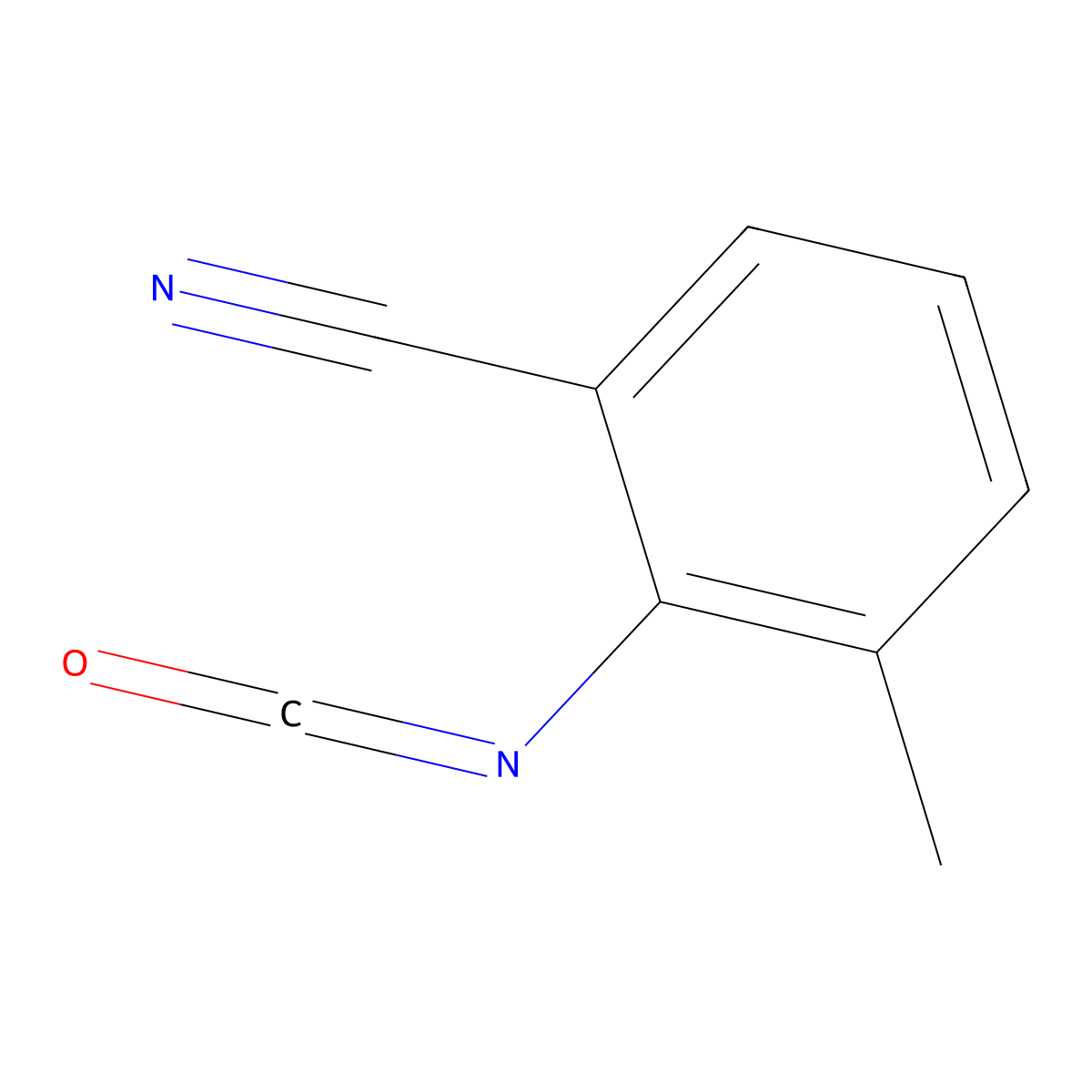 2-Isocyanato-3-methylbenzonitrile molecular structure, CAS 1261737-76-1
