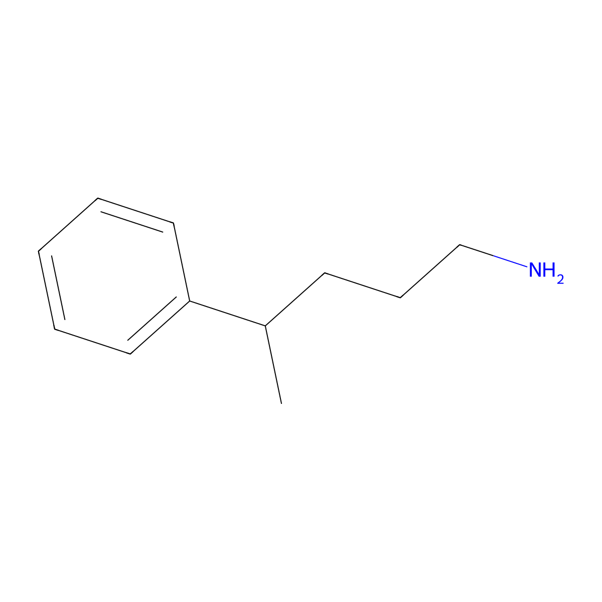 4-Phenylpentan-1-amine molecular structure, CAS 126174-38-7