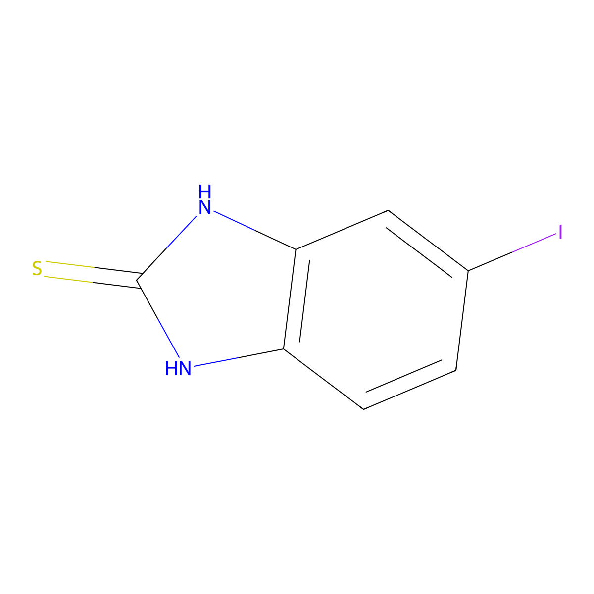 5-Iodo-1H-benzo[d]imidazole-2(3H)-thione molecular structure, CAS 126174-81-0