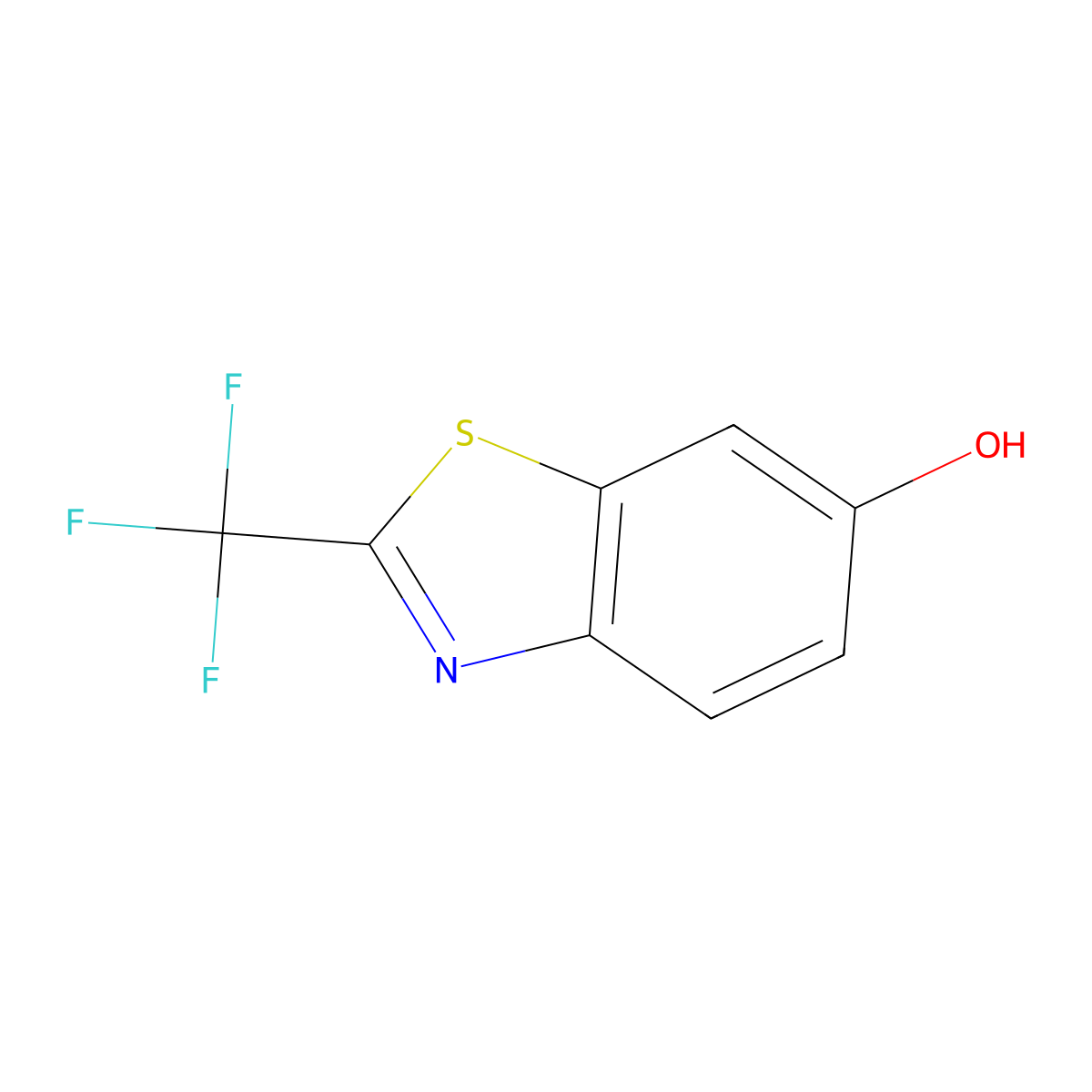 2-(Trifluoromethyl)benzo[d]thiazol-6-ol molecular structure, CAS 1261740-05-9