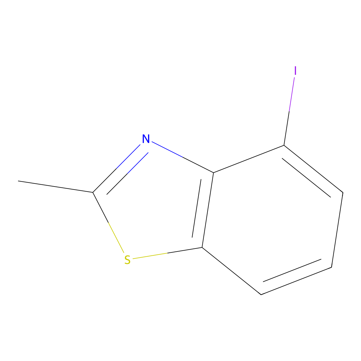 4-Iodo-2-methylbenzothiazole molecular structure, CAS 1261740-11-7