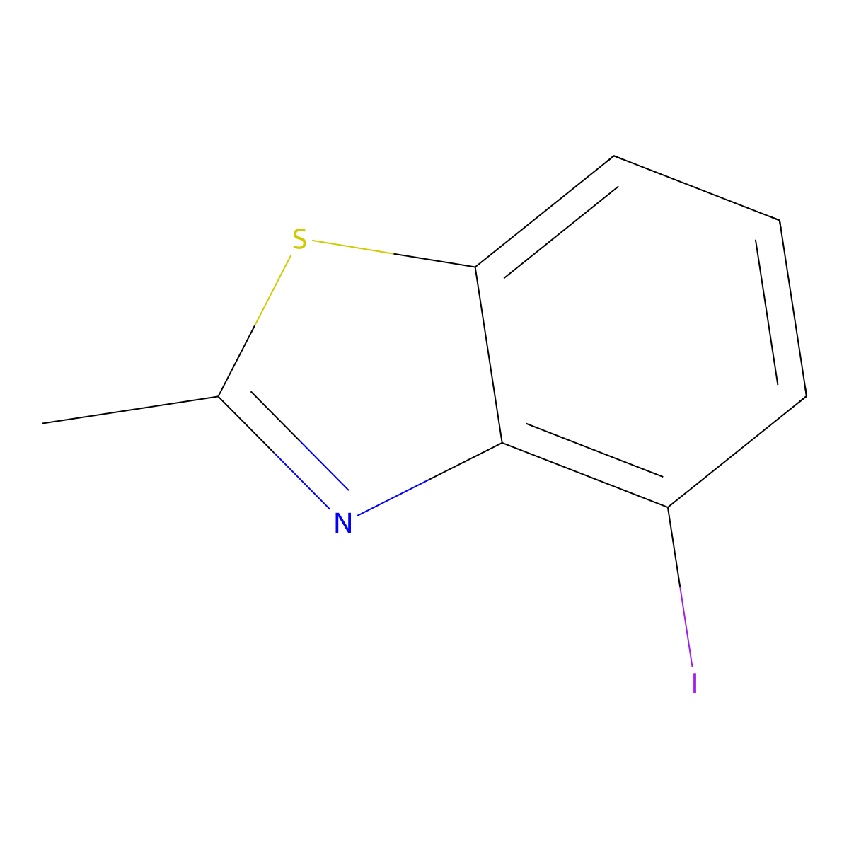 4-Iodo-2-methylbenzothiazole molecular structure, CAS 1261740-11-7