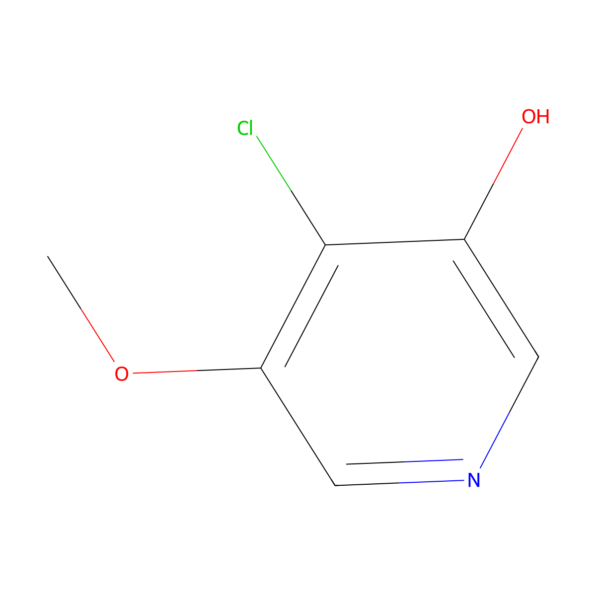 4-Chloro-5-methoxypyridin-3-OL molecular structure, CAS 1261743-36-5