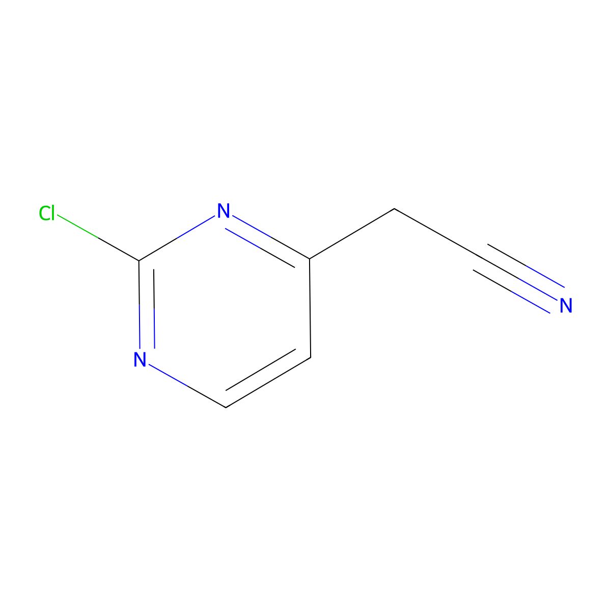 2-(2-Chloropyrimidin-4-yl)acetonitrile molecular structure, CAS 1261744-41-5