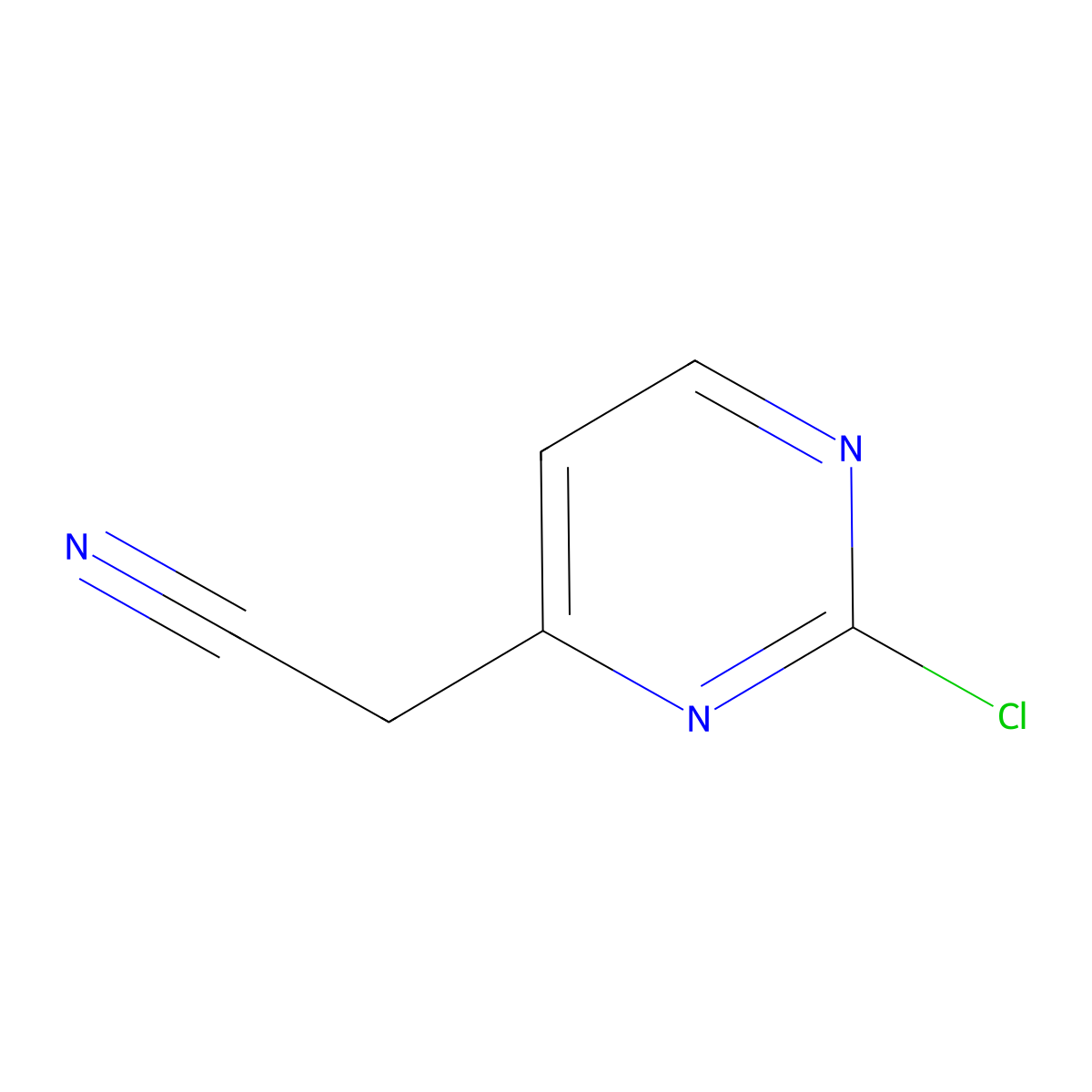 2-(2-Chloropyrimidin-4-yl)acetonitrile molecular structure, CAS 1261744-41-5
