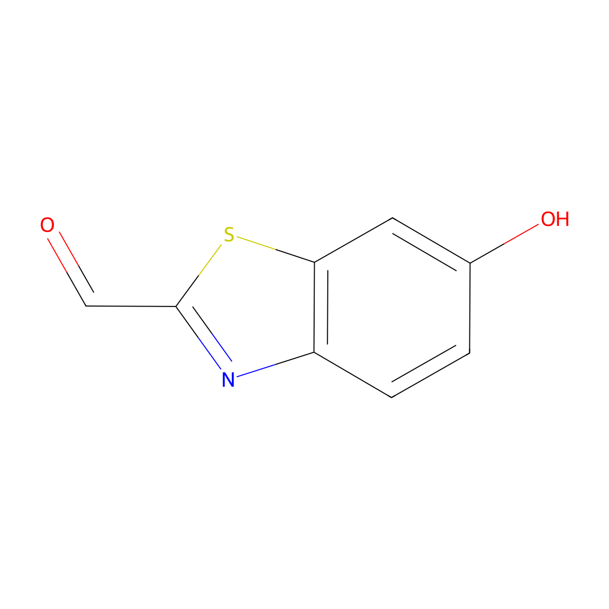 6-Hydroxybenzo[d]thiazole-2-carbaldehyde molecular structure, CAS 1261744-69-7