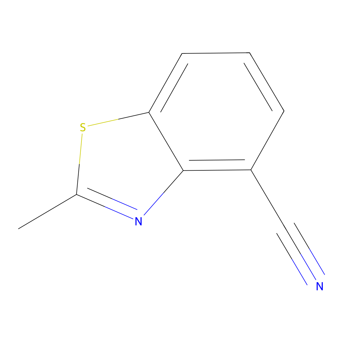 4-Cyano-2-methylbenzothiazole molecular structure, CAS 1261744-77-7