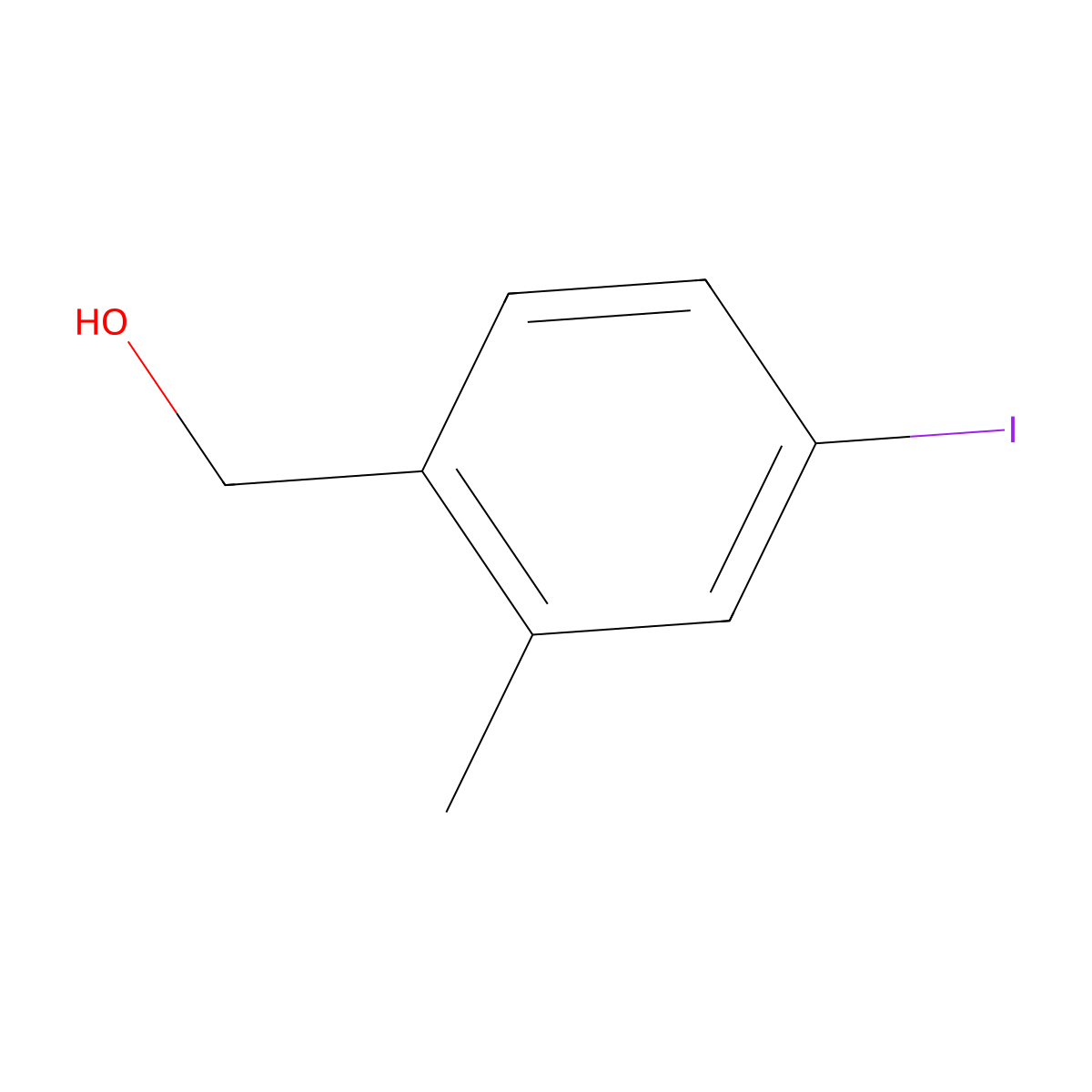(4-Iodo-2-methylphenyl)methanol molecular structure, CAS 1261747-54-9